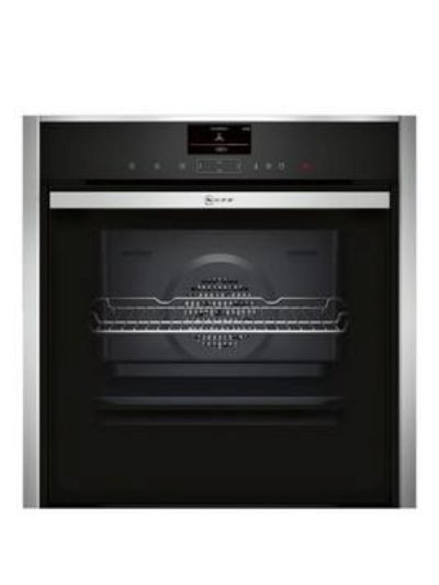 Neff B47Vr32N0B 60Cm Built-In Slide And Hide Electric Single Oven - Stainless Steel